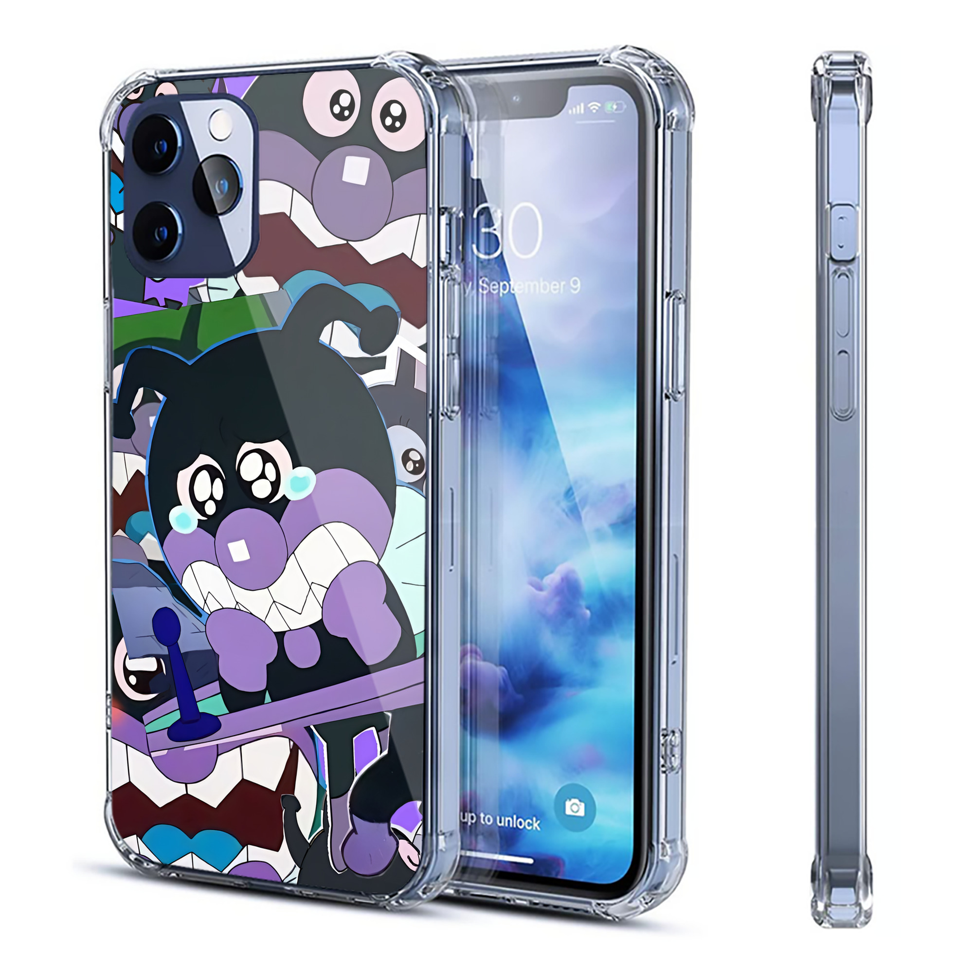 （画像用） アンパンマン Anpanman 【iPhone 12シリーズ対応】透明スマホケース（クリアソフトケース）